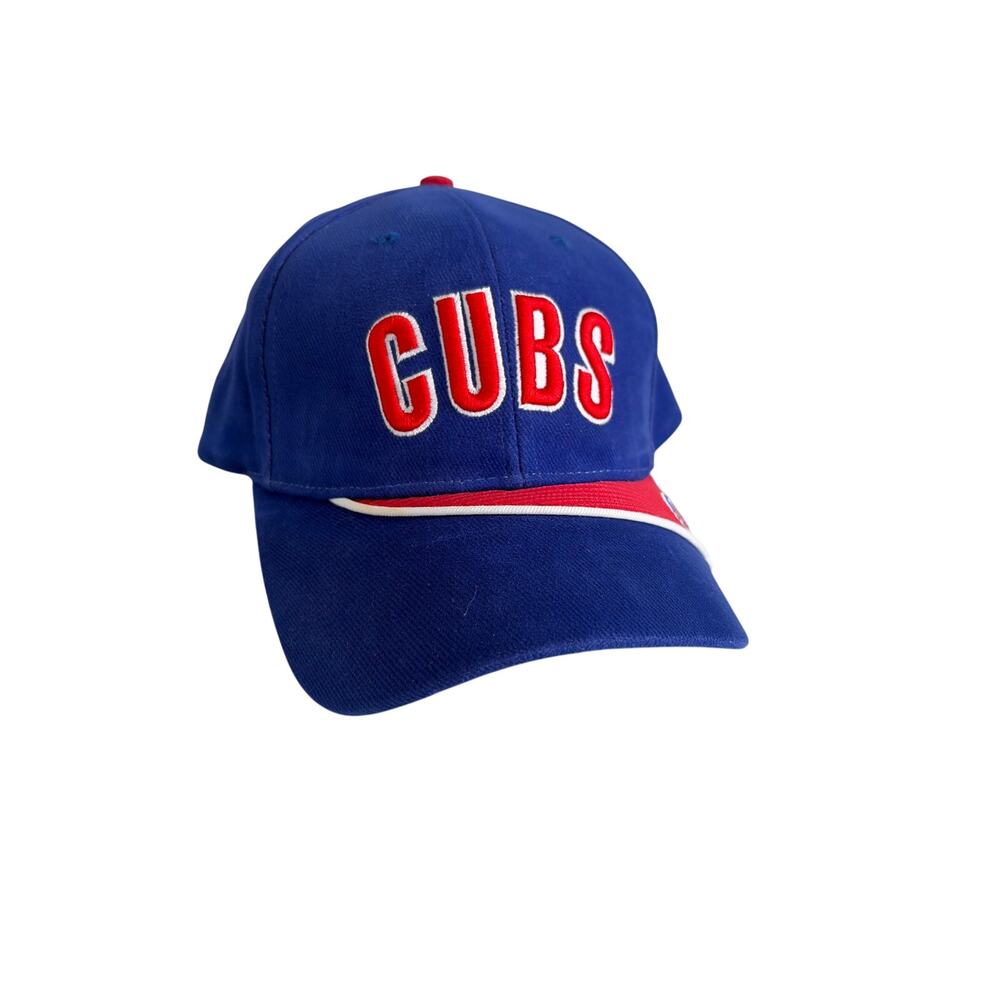 Vintage Chicago Cubs Adjustable Cap w/ Blue&Red Design by Drew Pearson Marketing